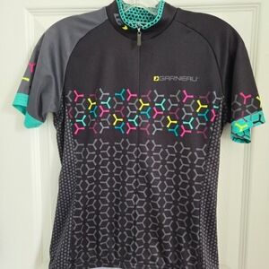 Garneau Women's Cycling Jersey - Black and Gray